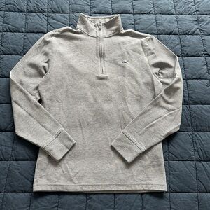 Women’s Gray Quarter-Zip Sweater